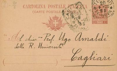 Corrado Segre a Ugo Amaldi