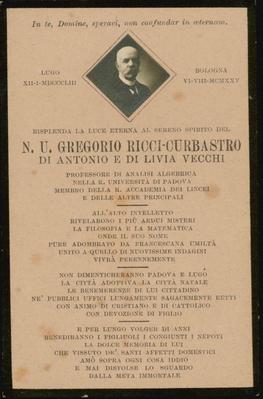 Biglietto listato a lutto